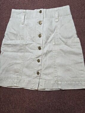 Young Fabulous & Broke Skirt Size Small Button Front Waist Stretches Appx 3in